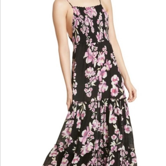 Free People Garden Party Onyx Floral Maxi Dress - Picture 6 of 12